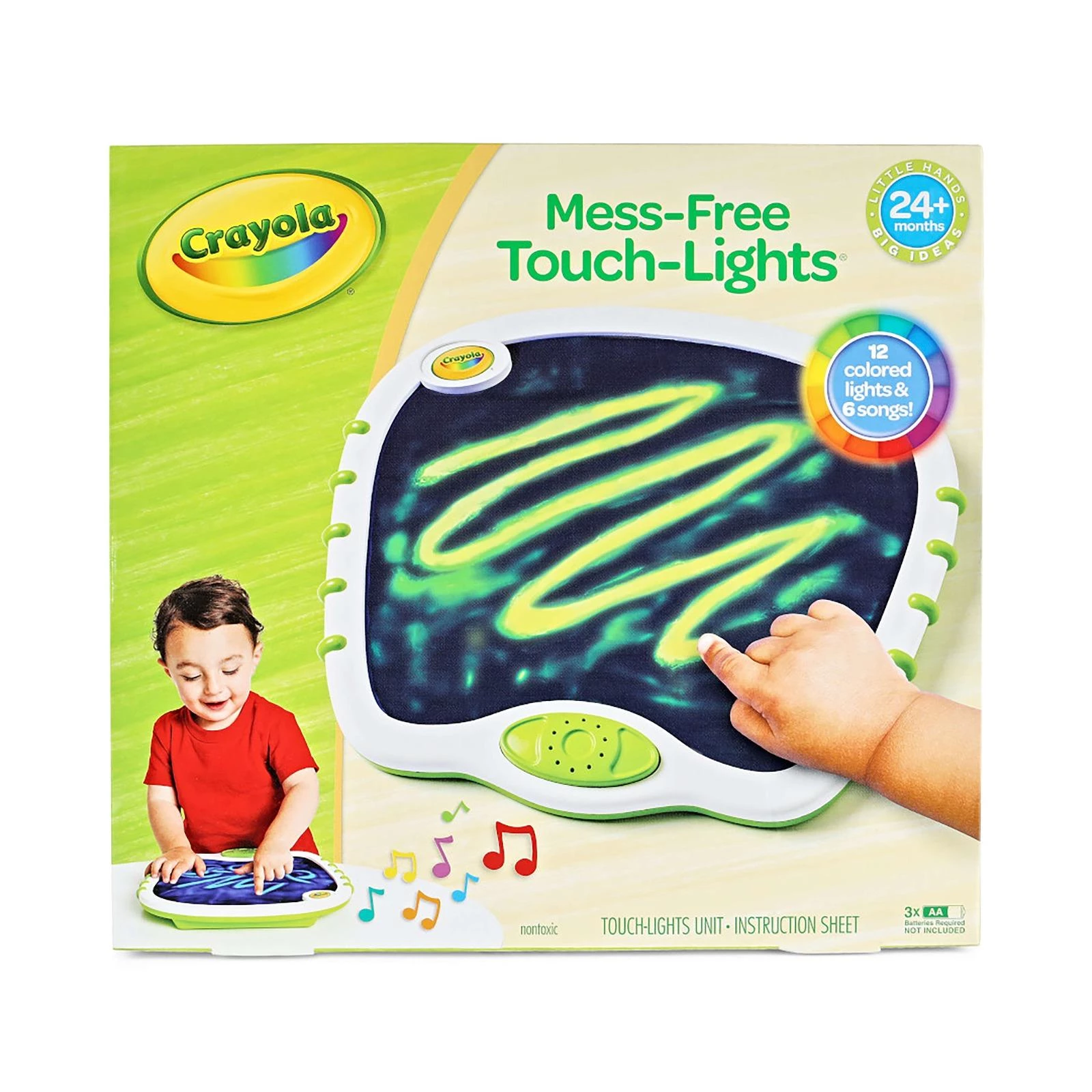 Mess-Free Touch Lites - Light-Up Doodle Tablet for Toddlers with Sounds and Color-Changing Effects