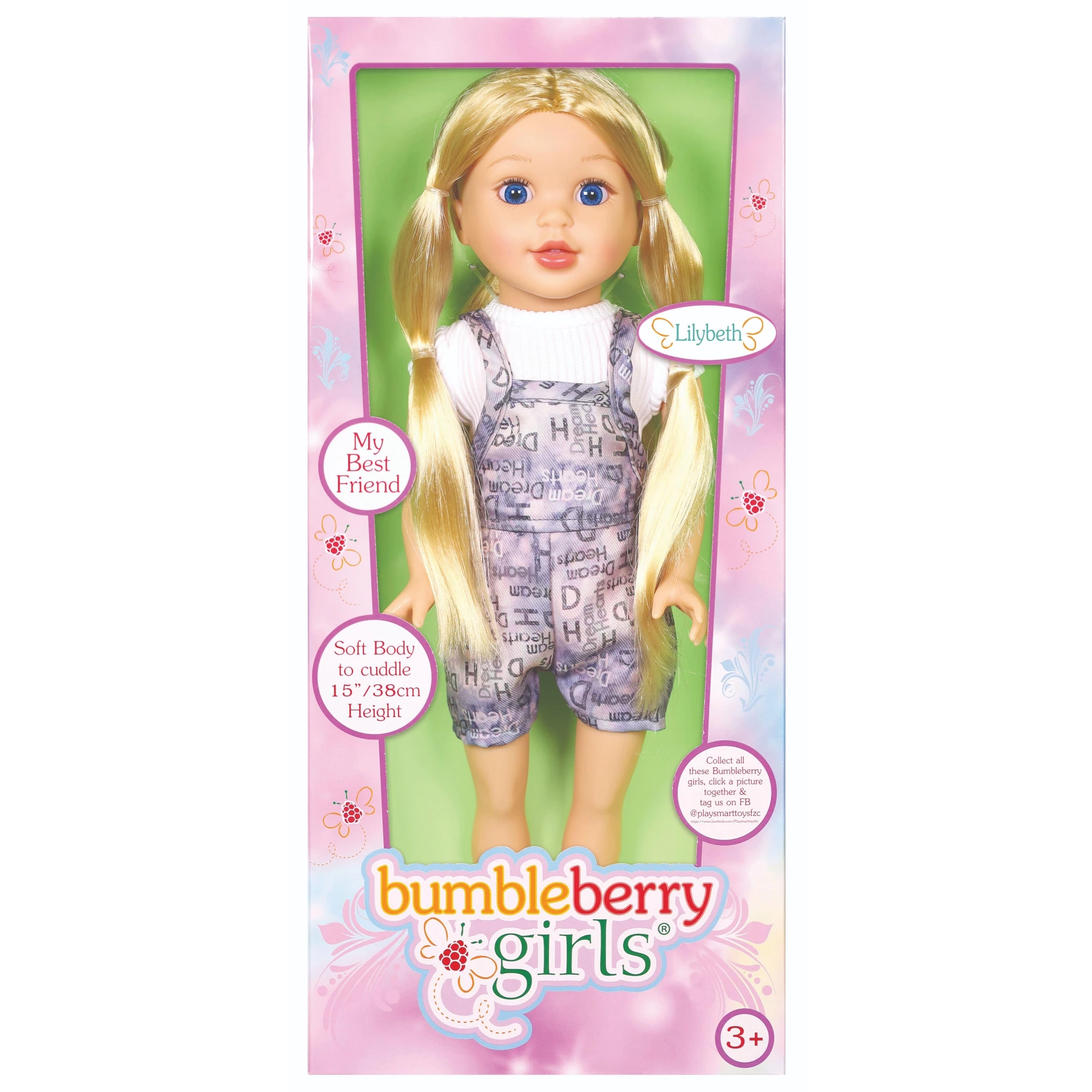 15" (38 CM) Articulated Caucasian Doll - Blonde Hair & Blue Eyes