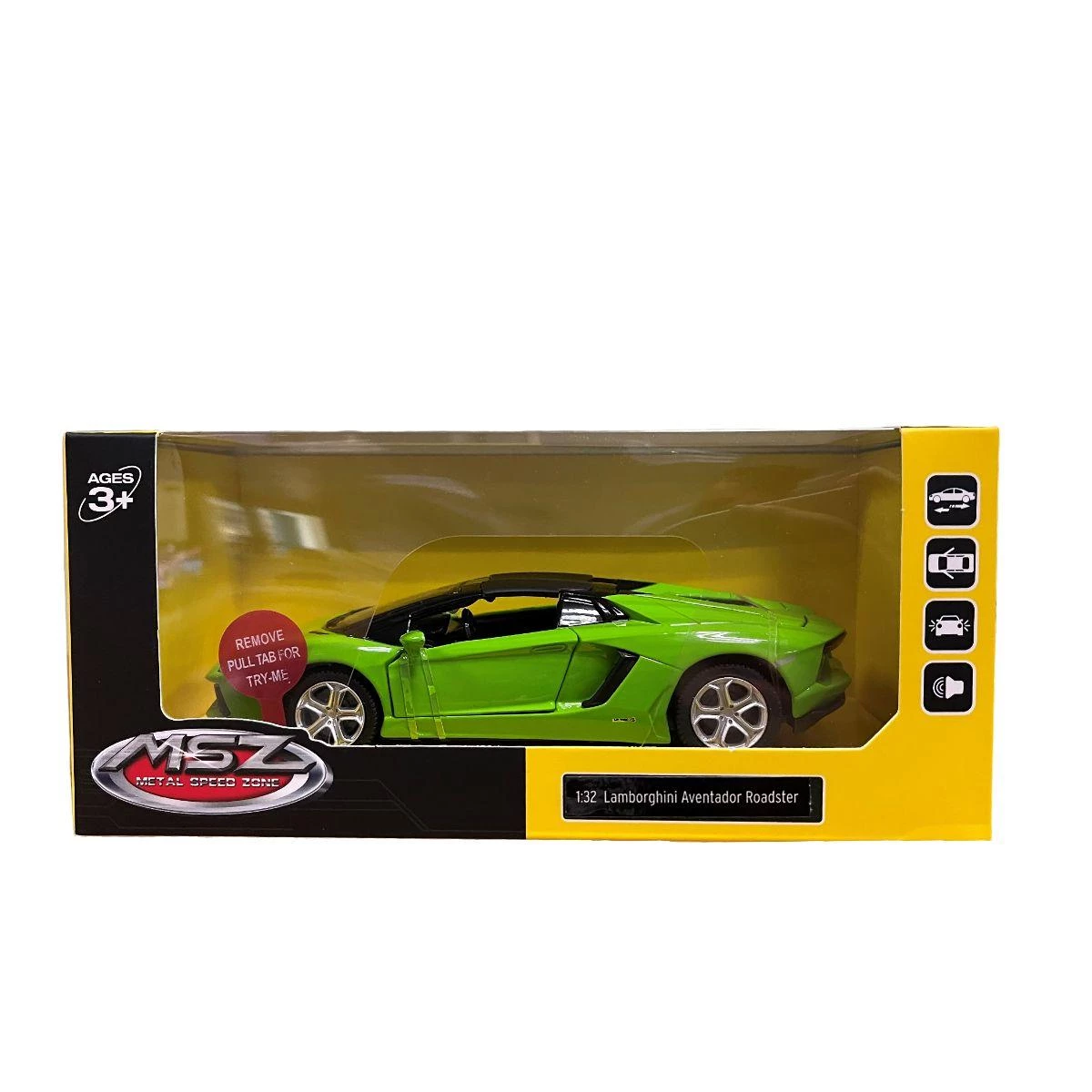 MSZ 1:32 Lamborghini Aventador Roadster Green - Green Die-Cast Model