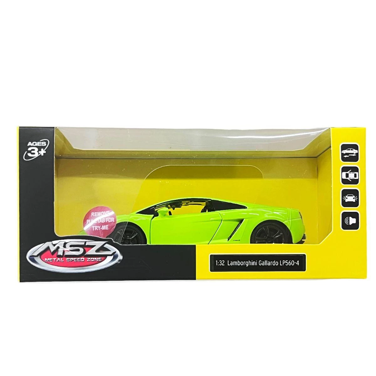 MSZ 1:32 Lamborghini Gallardo LP560-4 Green-Cast Model - High-Performance Racing Replica