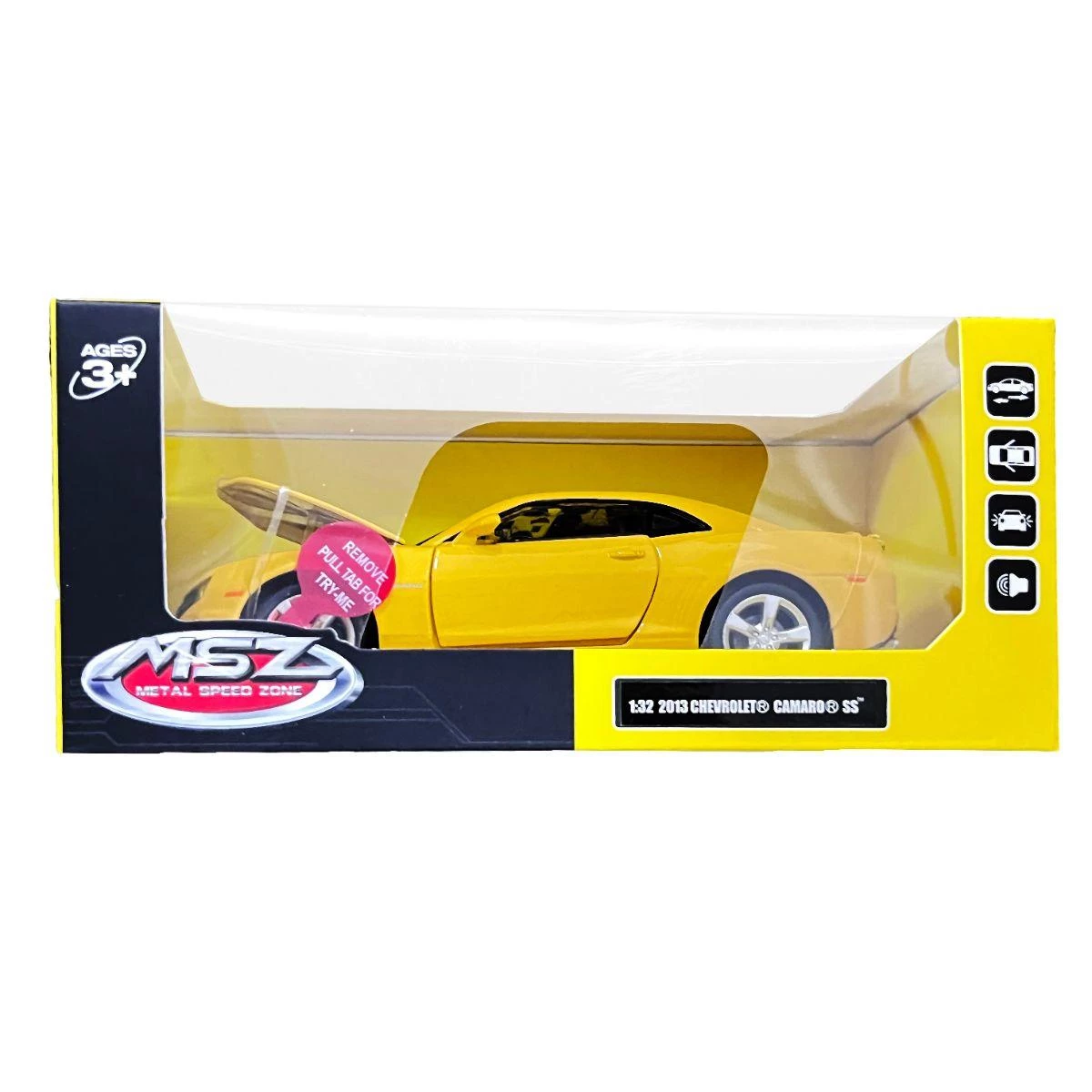 MSZ 1:32 Chevrolet  Camaro  SS Yellow - American Muscle Car Replica