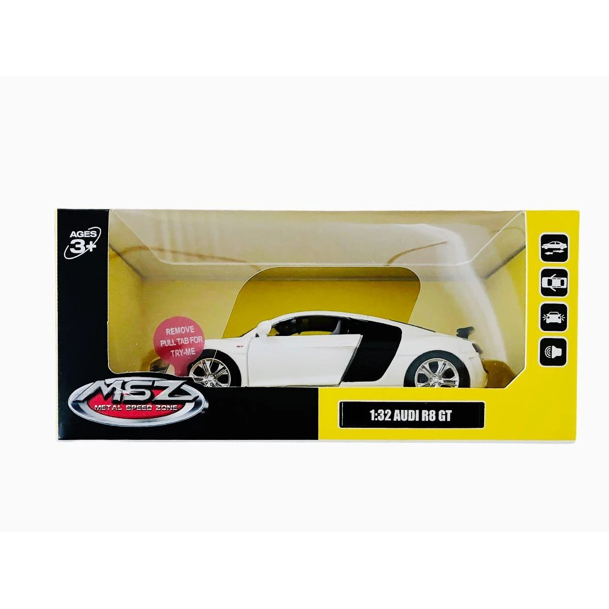 MSZ 1:32 Audi R8 GT White - German Engineering & High-Performance Replica