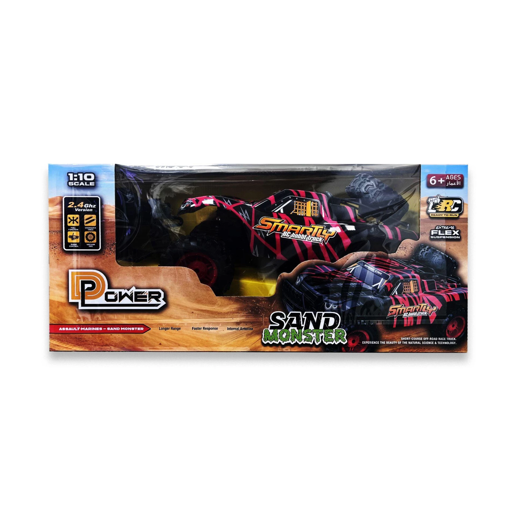 D-Power 1:10 R/C 2.4G Sand Monster Crawler Red - High-Performance Remote-Controlled Racing for All Skill Levels