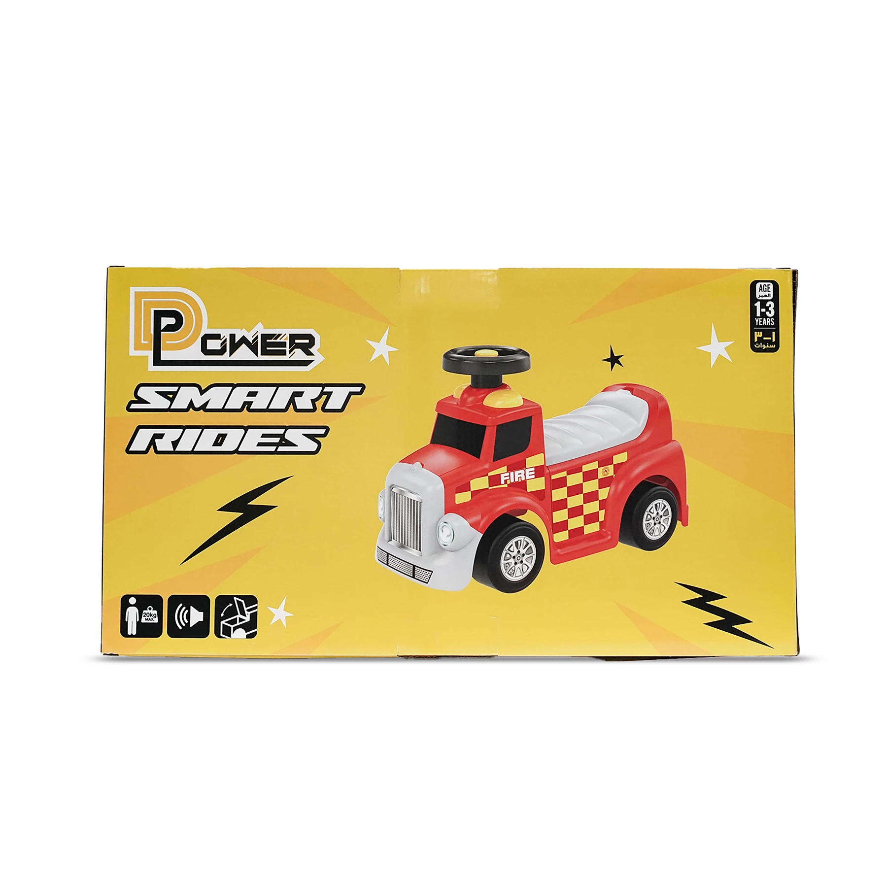 D-Power My 1St Ride-On Ftf Fire Engine - Ride-On Toy for Kids, Heroic Fun & Role Play