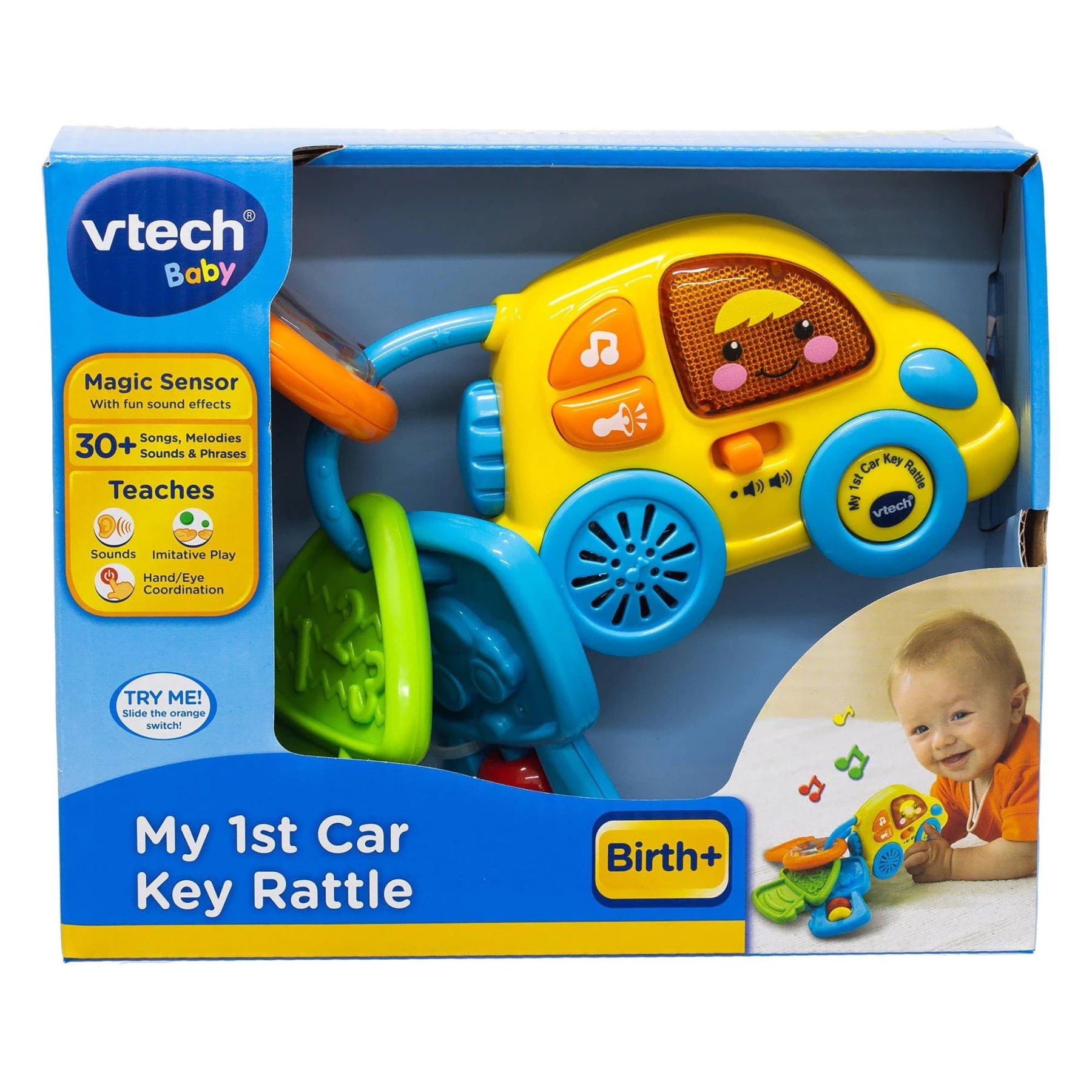 Vtech BABY 1ST CAR KEY RATTLE - Interactive Toy for Babies