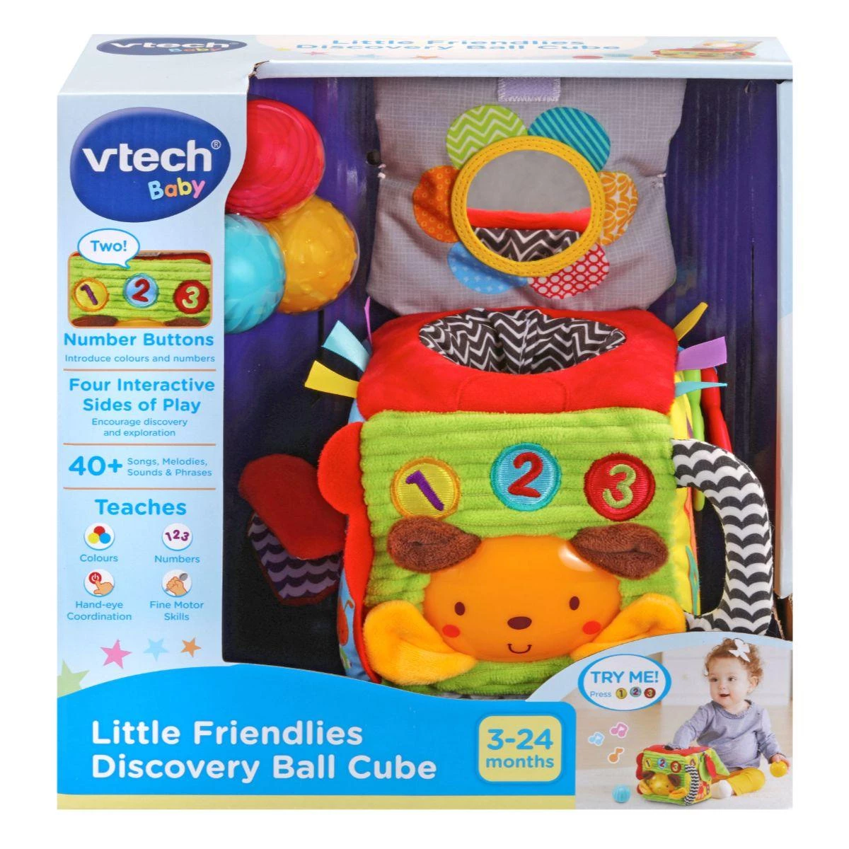 Vtech SOFT ACTIVITY CUBE - Interactive Sensory Play Toy for Babies