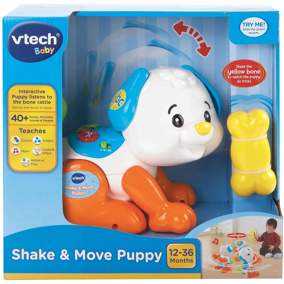 VTech Shake & Move Puppy - Interactive Walking & Sound Toy