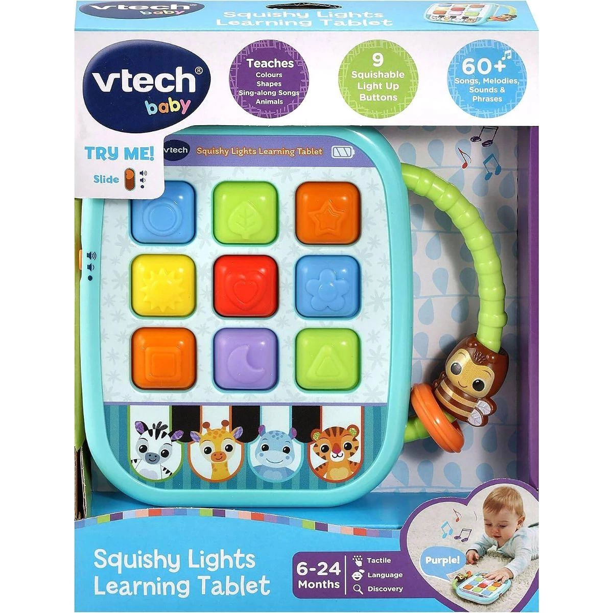 VTech SQUISHY LIGHTS LEARNING TABLET - Light-Up Learning & Musical Fun