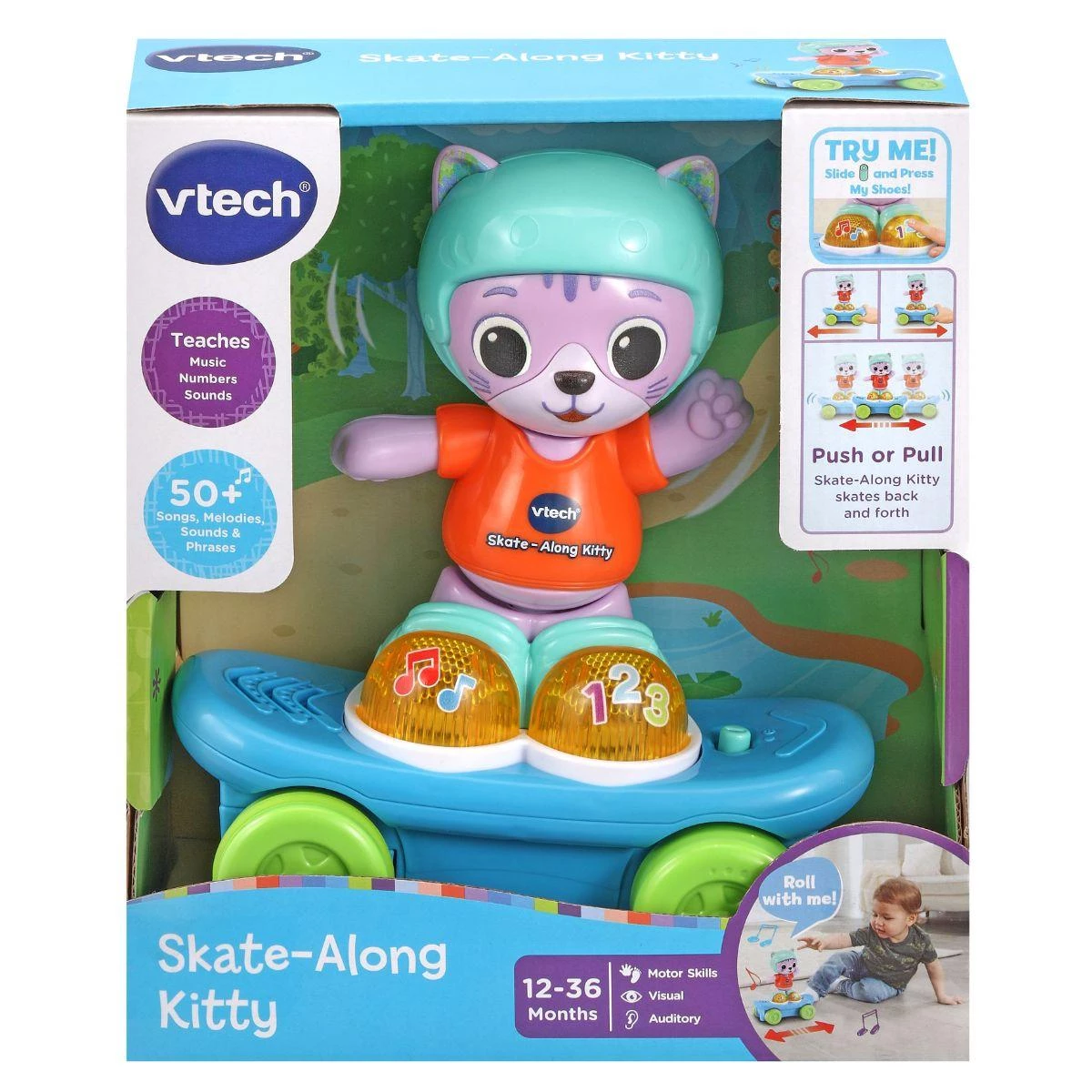VTech SKATE-ALONG KITTY - Interactive Moving Toy for Toddlers