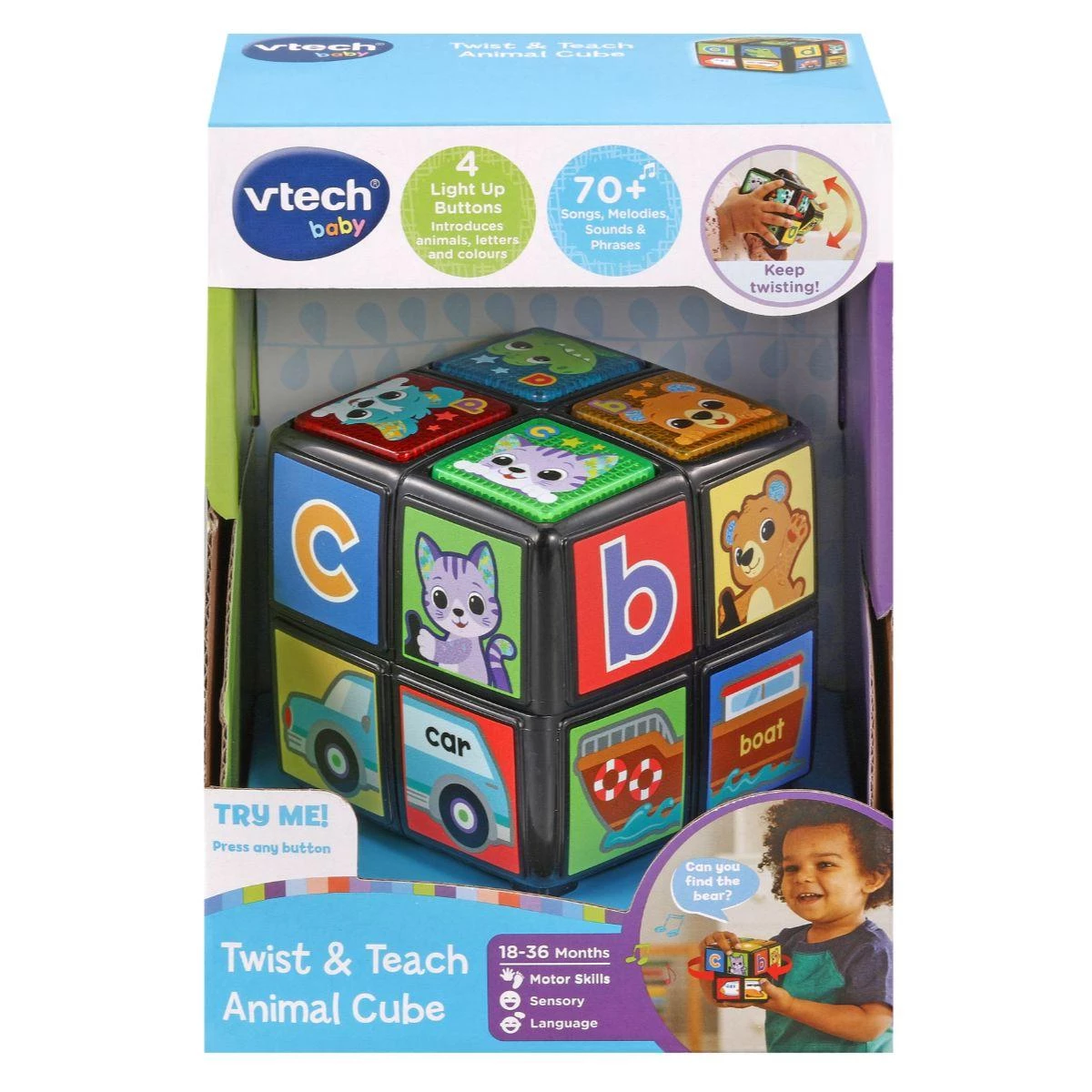 Vtech Twist & Teach Animal Cube 18 - Interactive Learning Toy