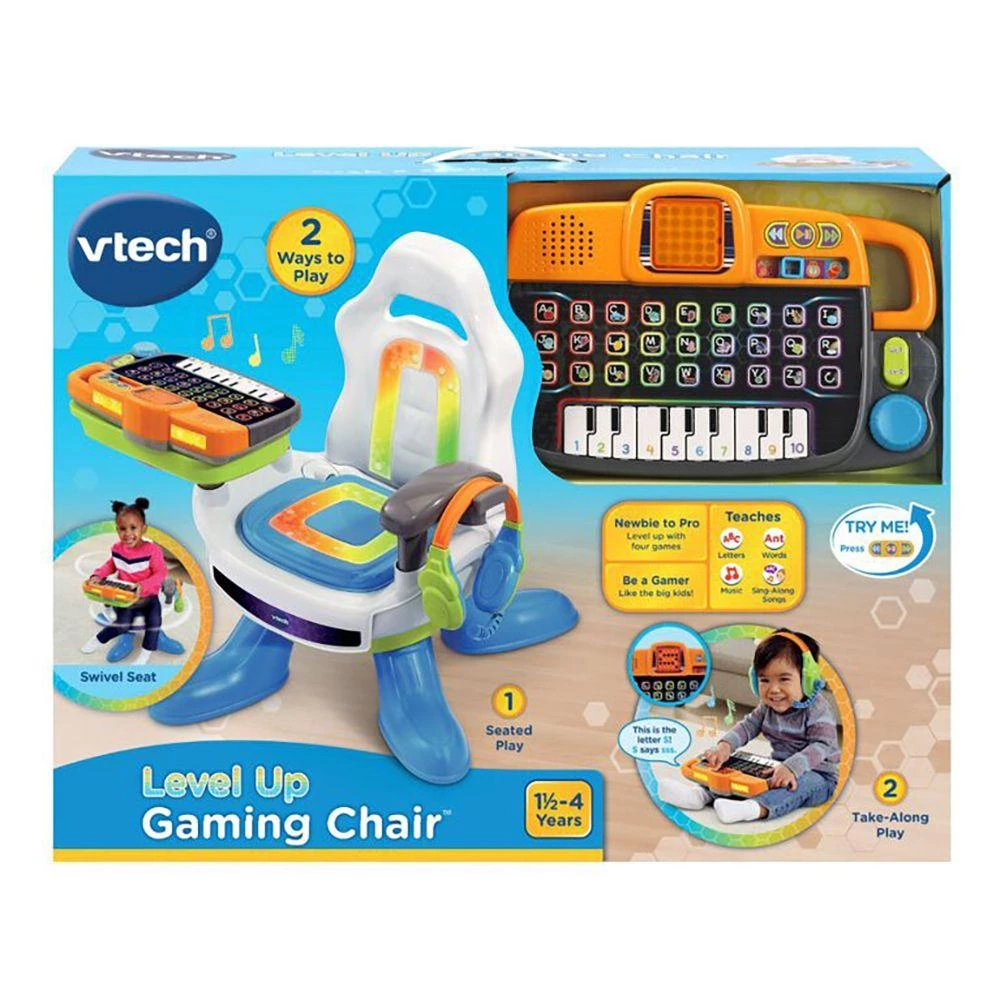 VTech Level Up Gaming Chair - Interactive Learning Playset for Kids