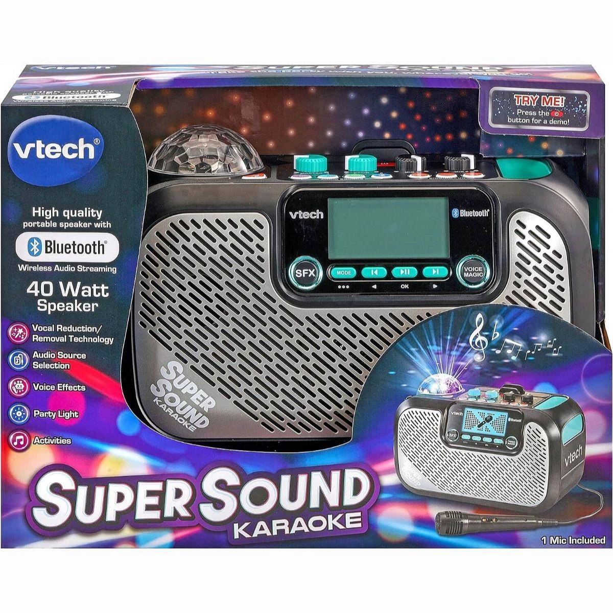 Vtech Super Sound Karaoke - Portable Bluetooth Karaoke Speaker