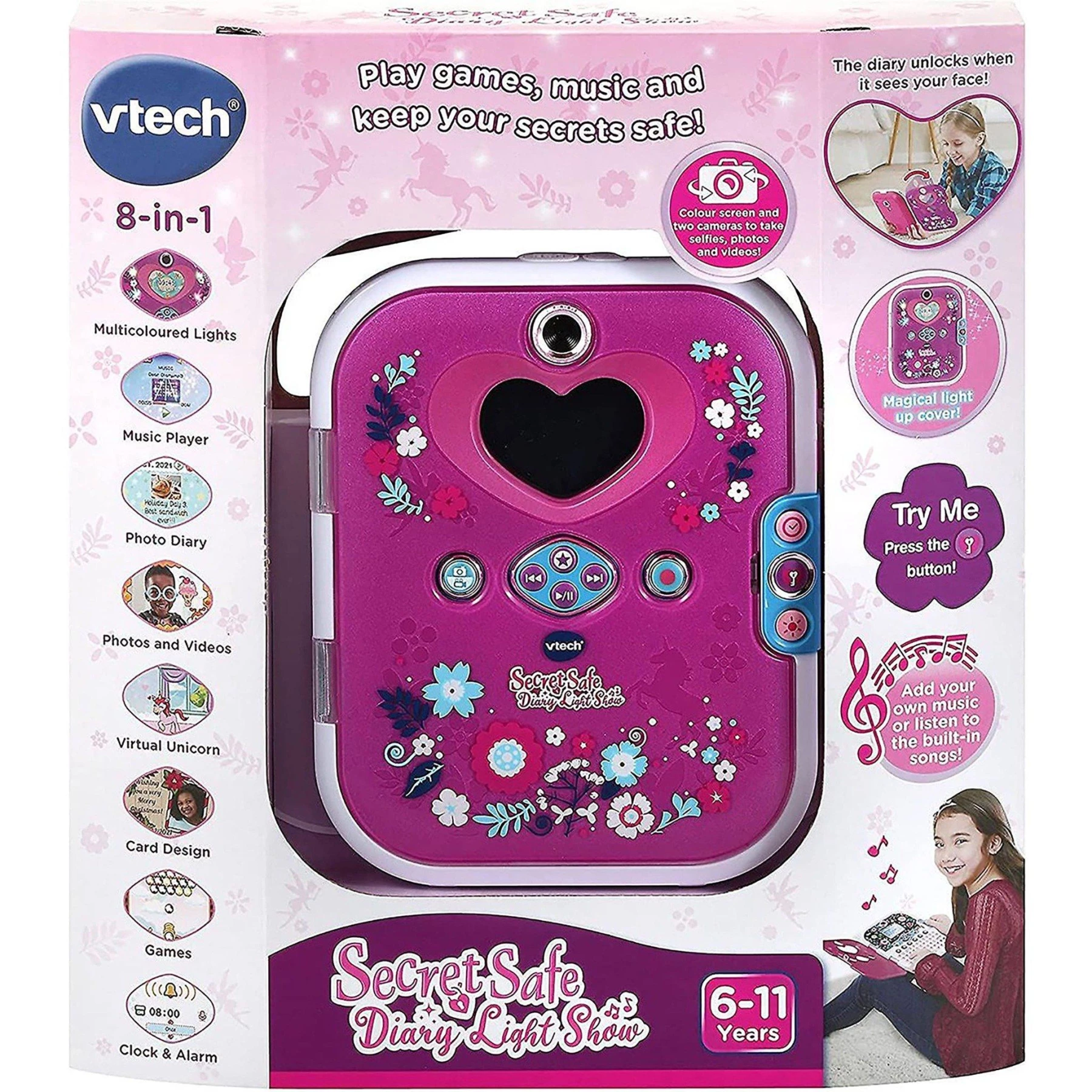 Vtech Secret Safe Diary Light Show - Interactive Kids' Diary