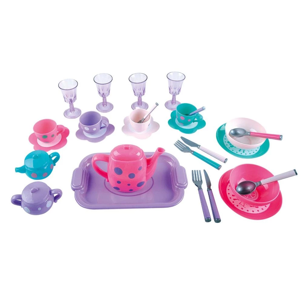 Power Joy YumYum Tea Service Playset - Pretend Play Tea Set for Kids