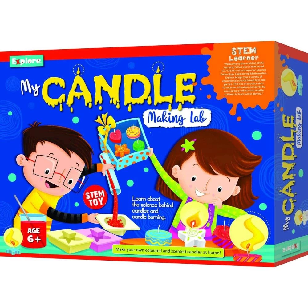 My Candle Making Lab - DIY Science Kit for Kids to Make Scented, Glitter & Shaped Candles