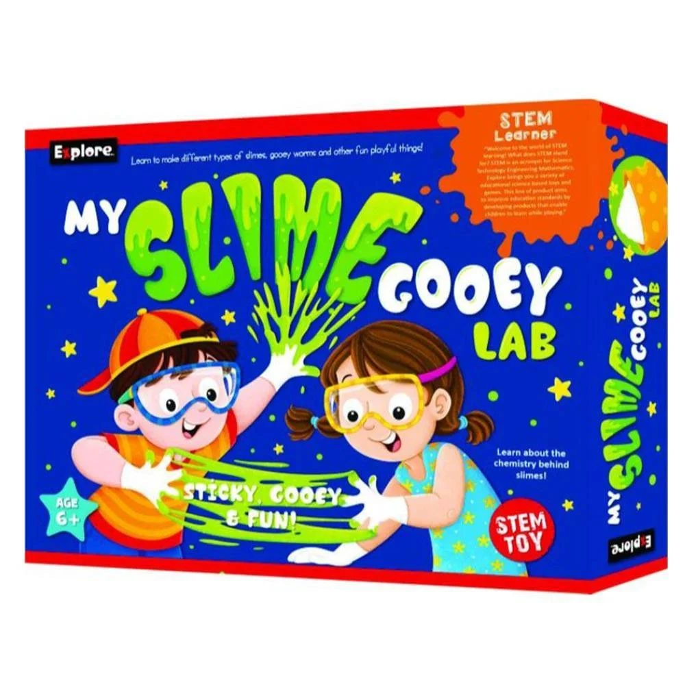 My Slime Gooey Lab - DIY Science Kit for Kids to Make Slime, Gooey Worms & Bouncing Balls