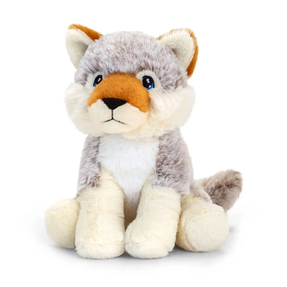 18cm Keeleco Wolf - Eco-Friendly Soft Plush Toy for Kids