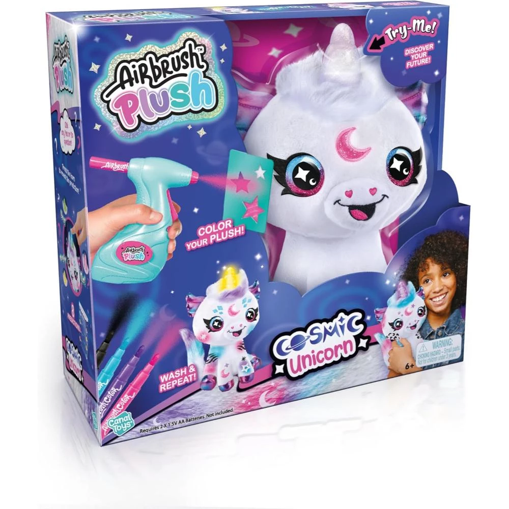 Airbrush Plush - Cosmic Unicorn