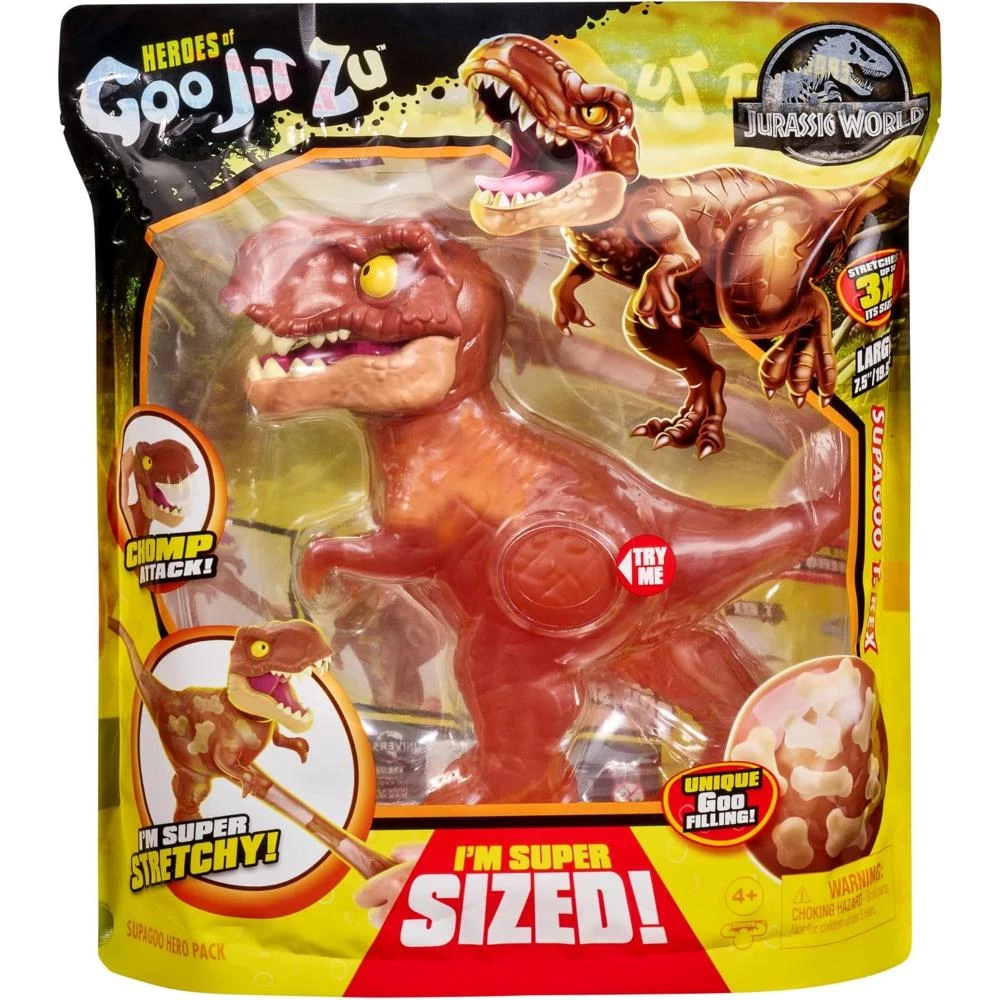 Goo Jit Zu JWD S3 SGOO Hero Pack - Supagoo T-Rex Stretch Figure