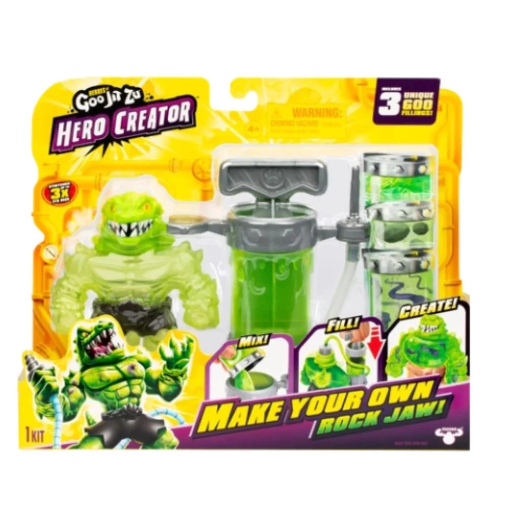 Heroes of Goo Jit Zu Hero Creator Make Your Own Pack - Rock Jaw Stretch Figure