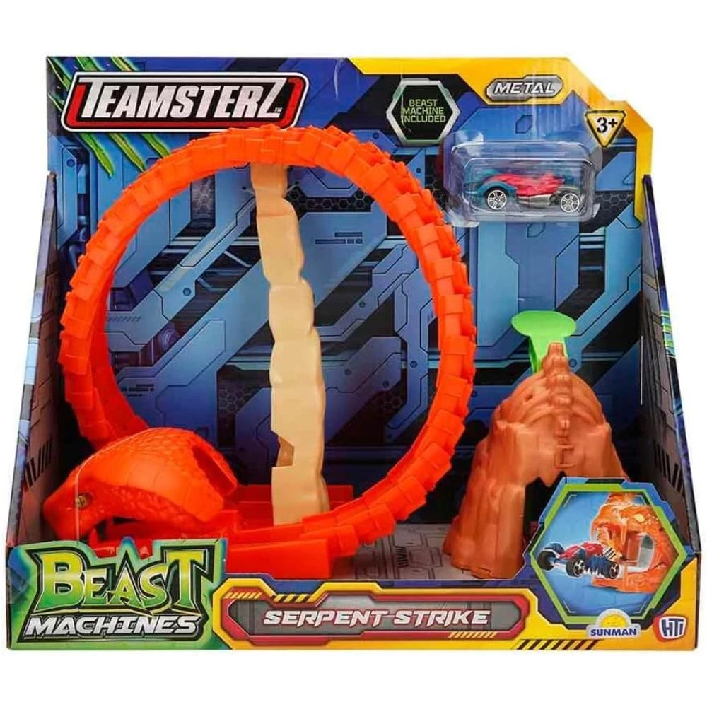 Teamsterz Beast Machine Serpent Strike Playset with 1 Die-Cast Car