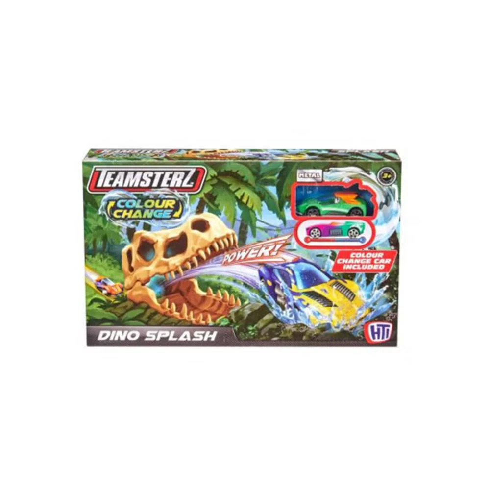Teamsterz Colour Change Dino Splash Playset with 1 Die-Cast Car