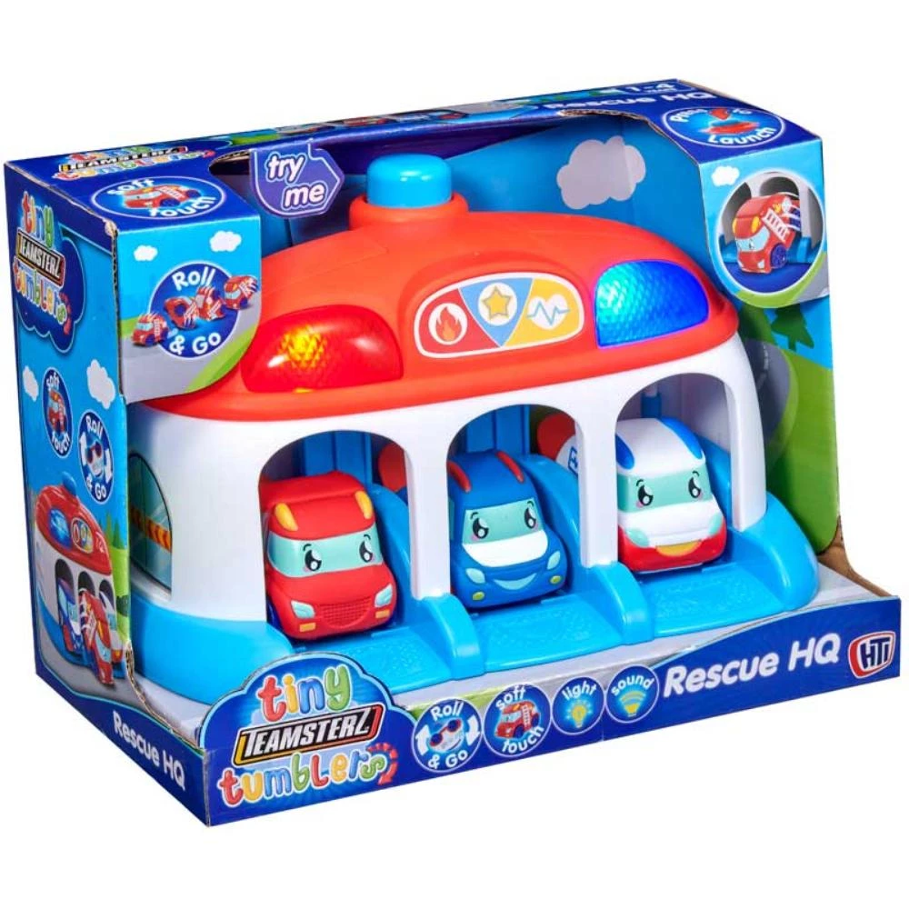 Teamsterz Tiny Tumblers Launch Garage Playset