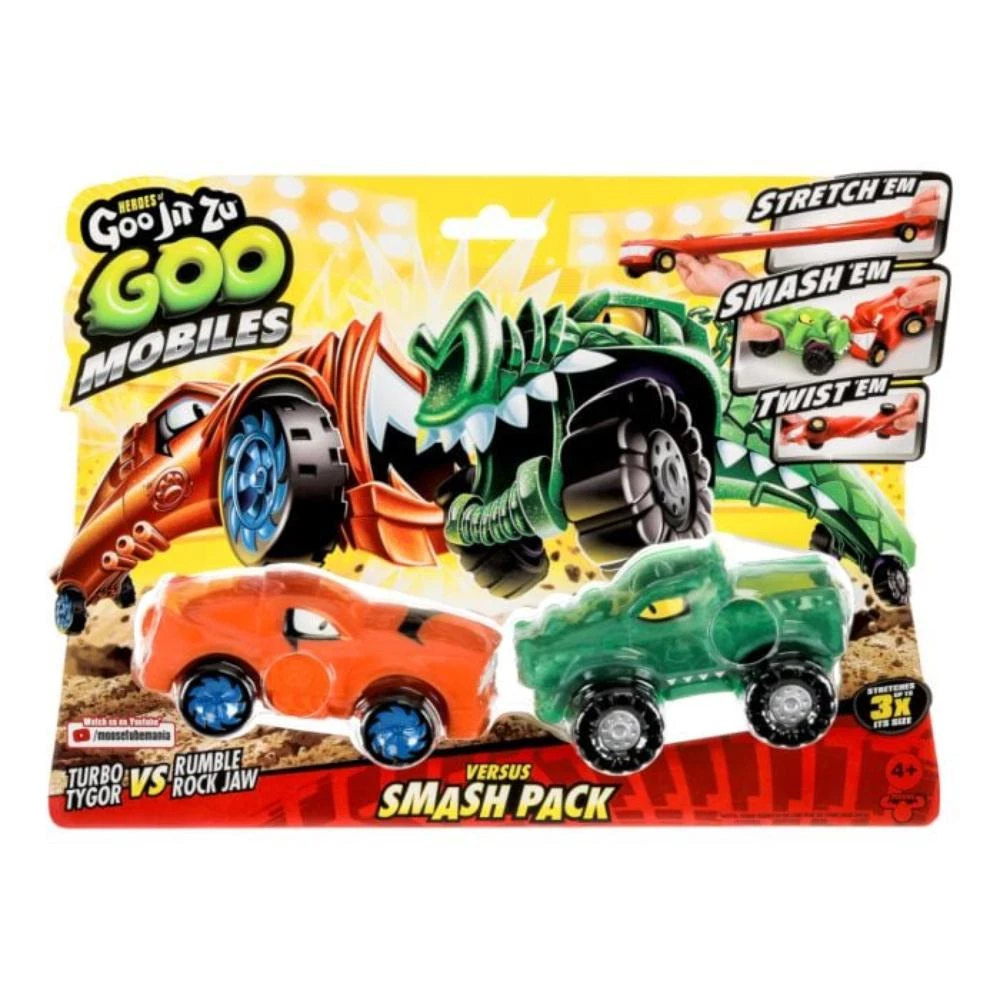 Heroes of Goo Jit Zu Goo Mobiles Versus Smash Pack - Turbo Tygor vs Rumble Rockjaw