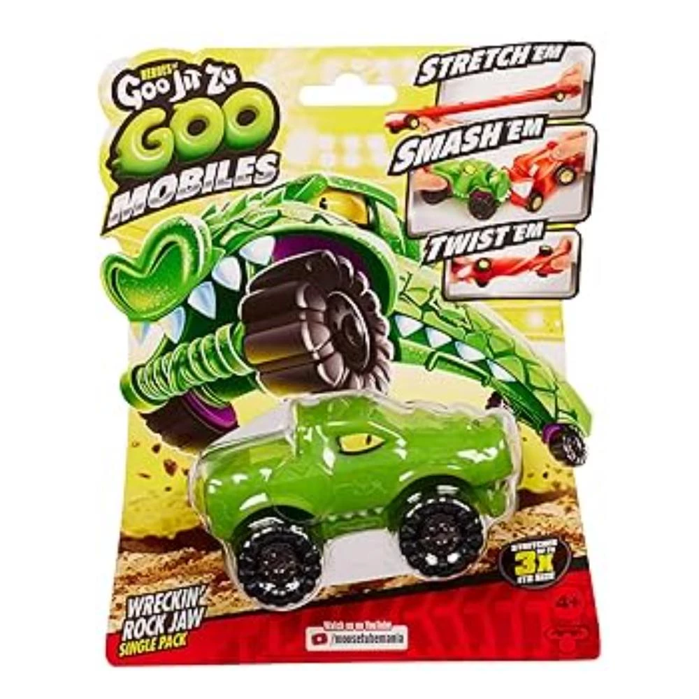 Heroes of Goo Jit Zu Goo Mobiles Single Pack - Wreckin' Rock Jaw Vehicle & Figure
