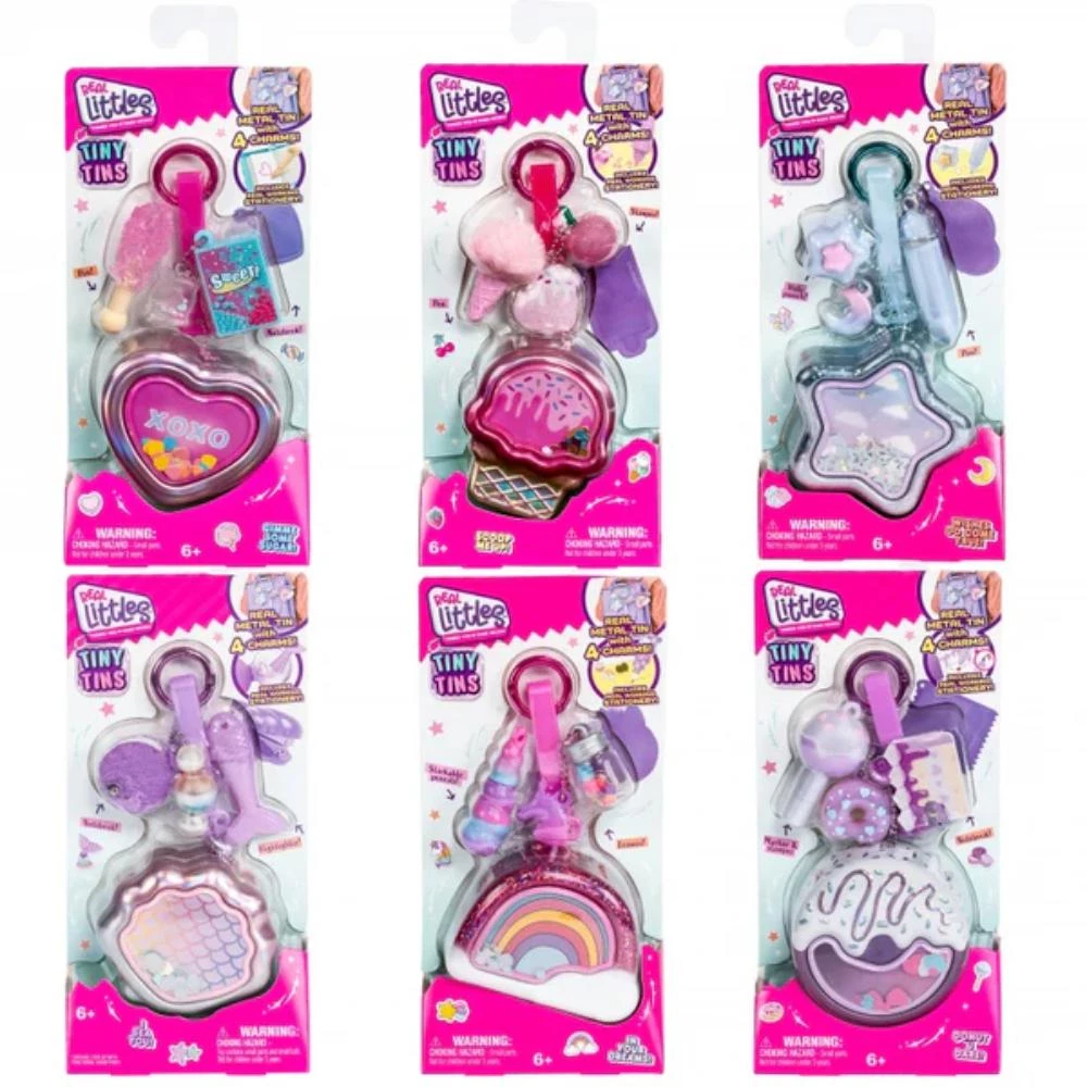 Real Littles Series 8 Tiny Tins - Keychain Surprise Pack with Working Stationery