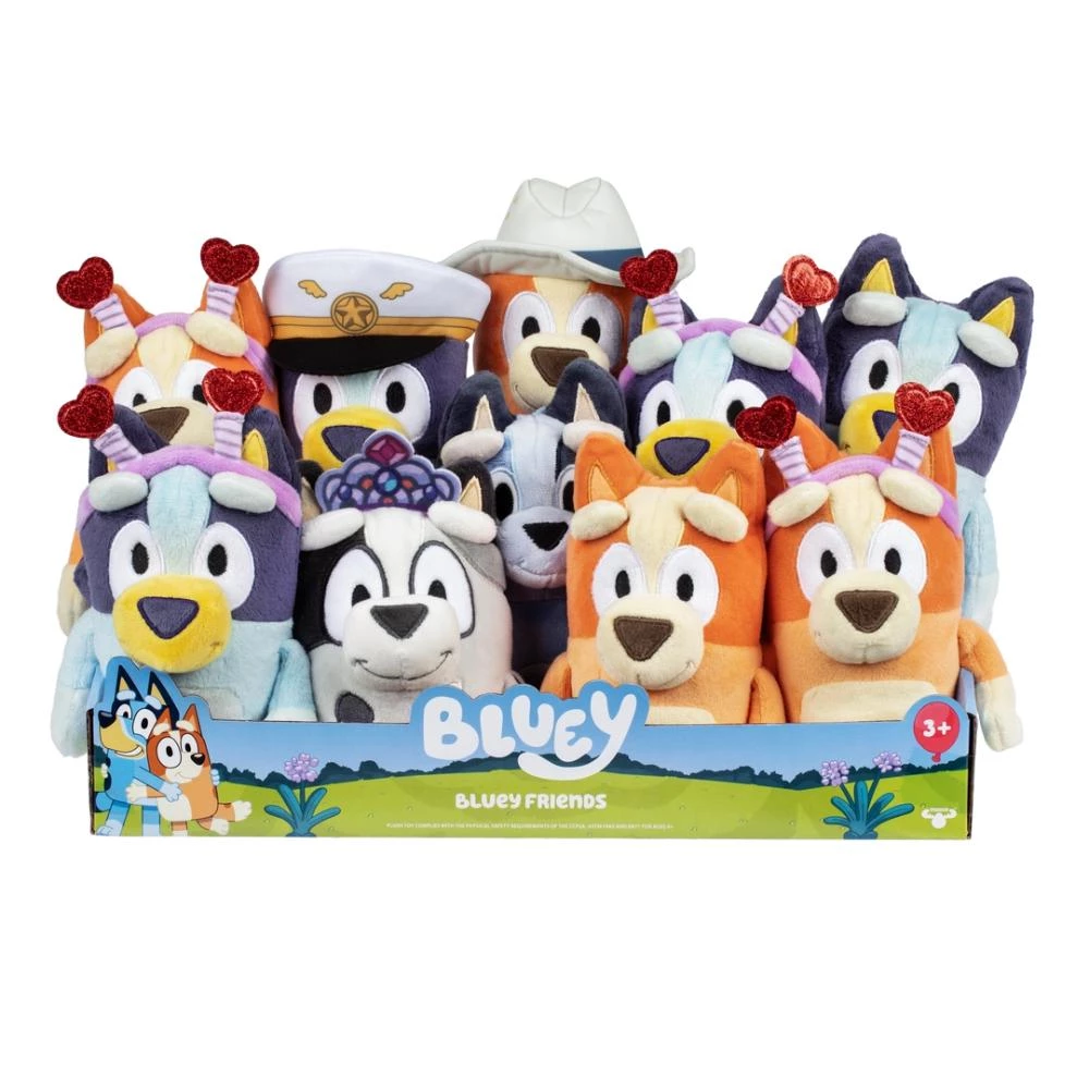 Bluey Series 12 Plush Single Pack CDU - Assorted 9-Pack