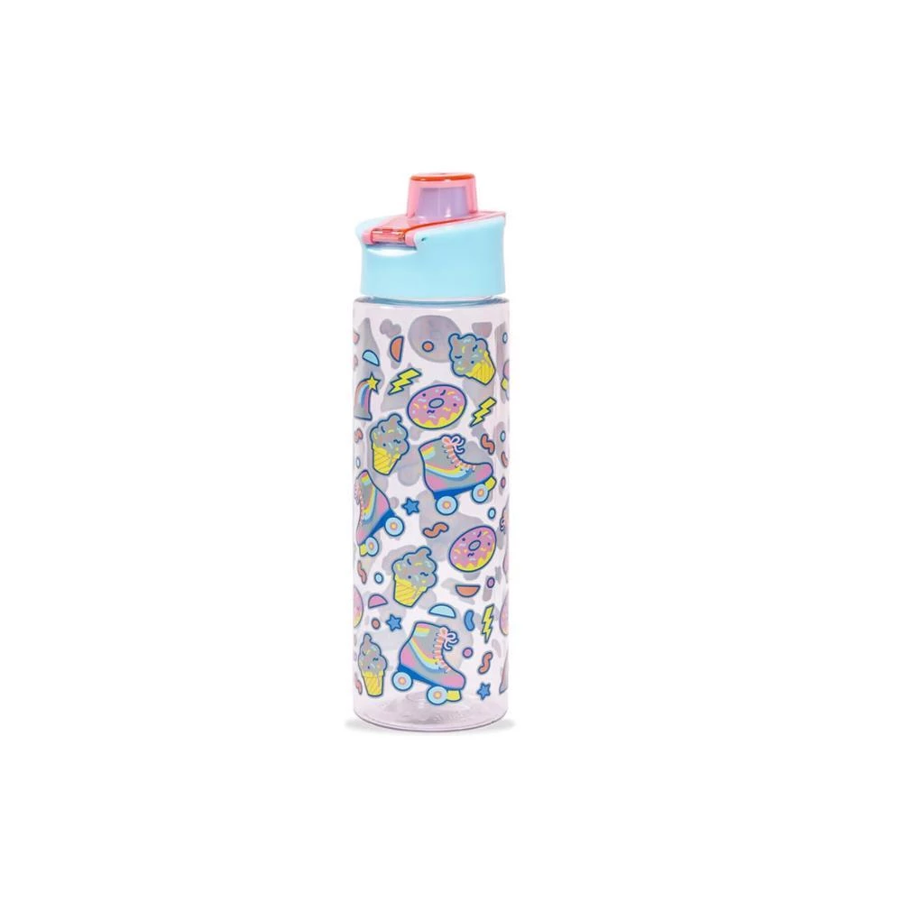 Eazy Kids Tritan Water Bottle with Flip Lid - Gen Z Skater Blue 750ml Leakproof Kids Bottle by SAMBOX