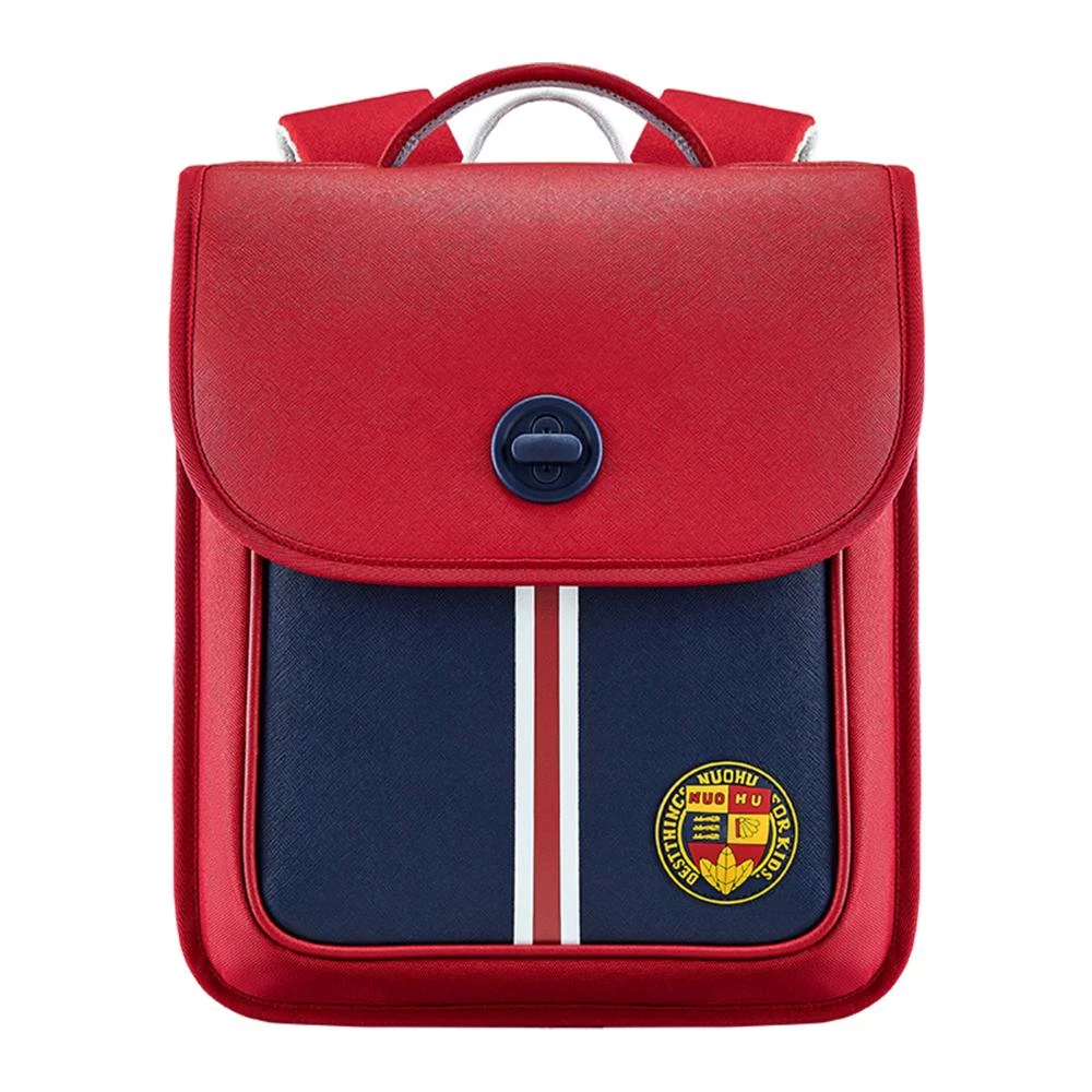 Nohoo Preppy Spine Protection School Backpack - Red Kids Bag