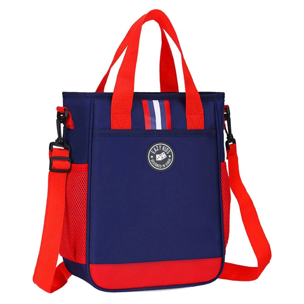 Eazy Kids Ergonomic Multipurpose School Lunch Bag - Blue