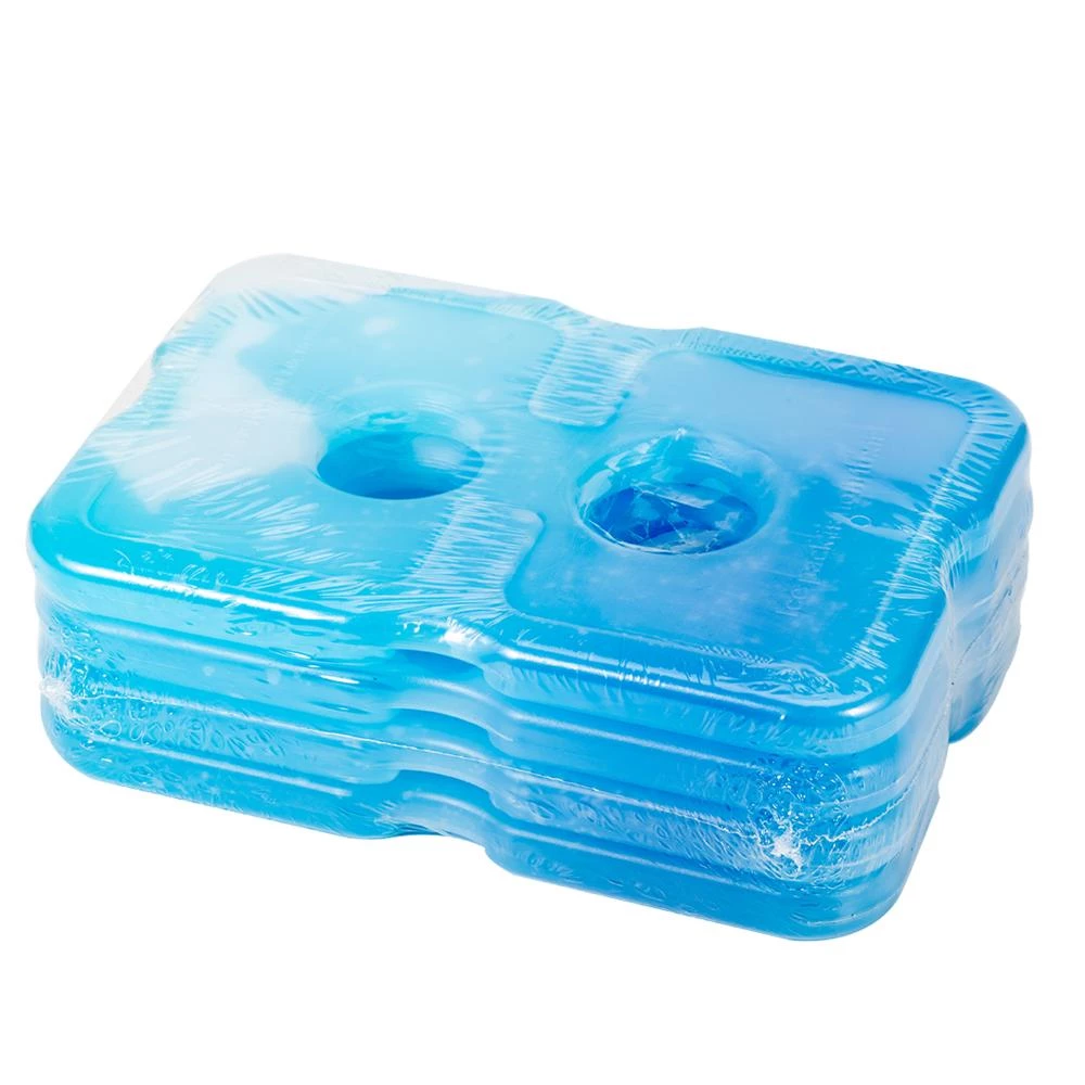 Eazy Kids Ice Packs - Set of 4 Reusable Slim Gel Freezer Blocks for Lunch Bags - White