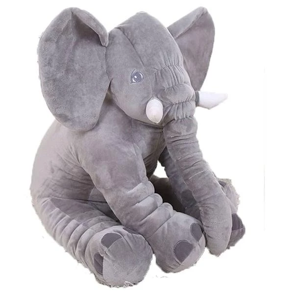 Eazy Kids Medium Grey Plush Pillow - Soft, Cozy & Washable