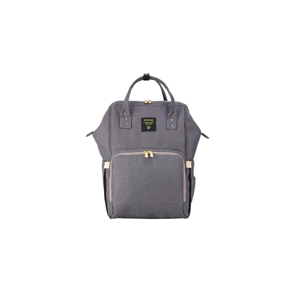 Sunveno Diaper Bag - Grey Spacious WaterprooBackpack & Handbag for Stylish Moms