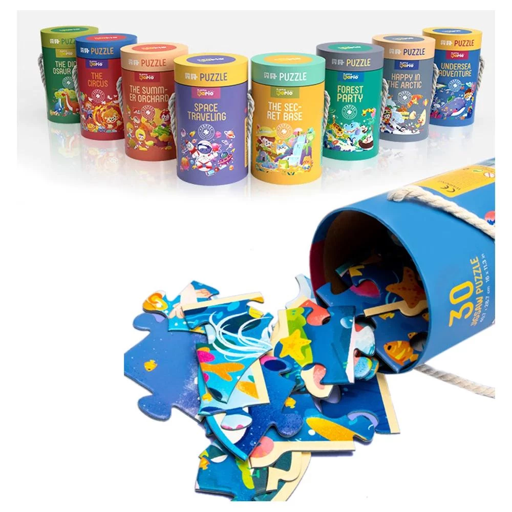 Step into the Spectacular Circus - 41-Piece Educational Puzzle for Kids in Large Cylinder Box - Ages 3+