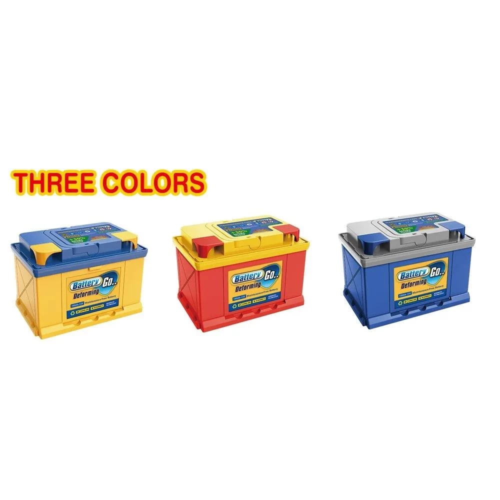 Car Battery Parking Lot - 1PC Die-Cast DIY Auto Repair Shop with Deforming Vehicle (Color May Vary)