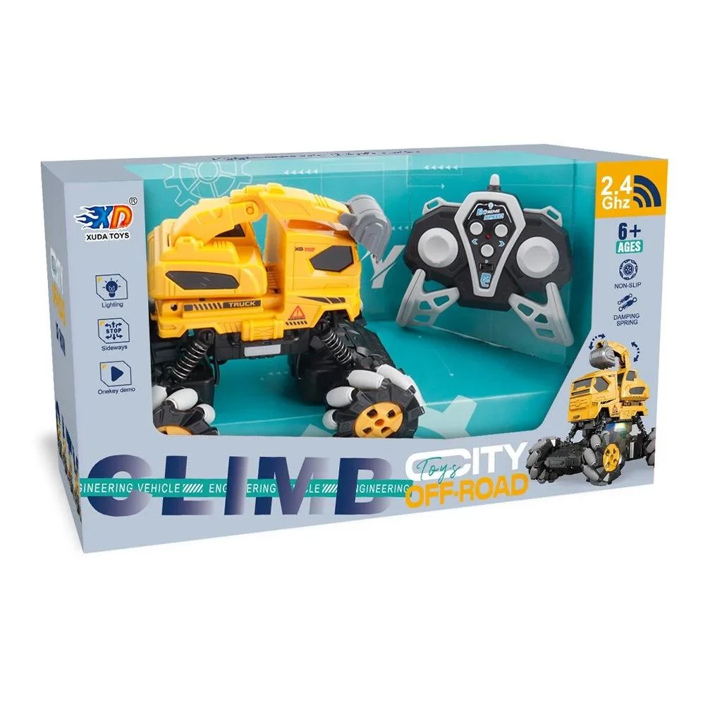 2.4 GHz Off-Road RC Vehicle - Climb, Lights, Sideways Action, Damping Spring - One-Key Demo - Ages 6+ - 1PC Random Design