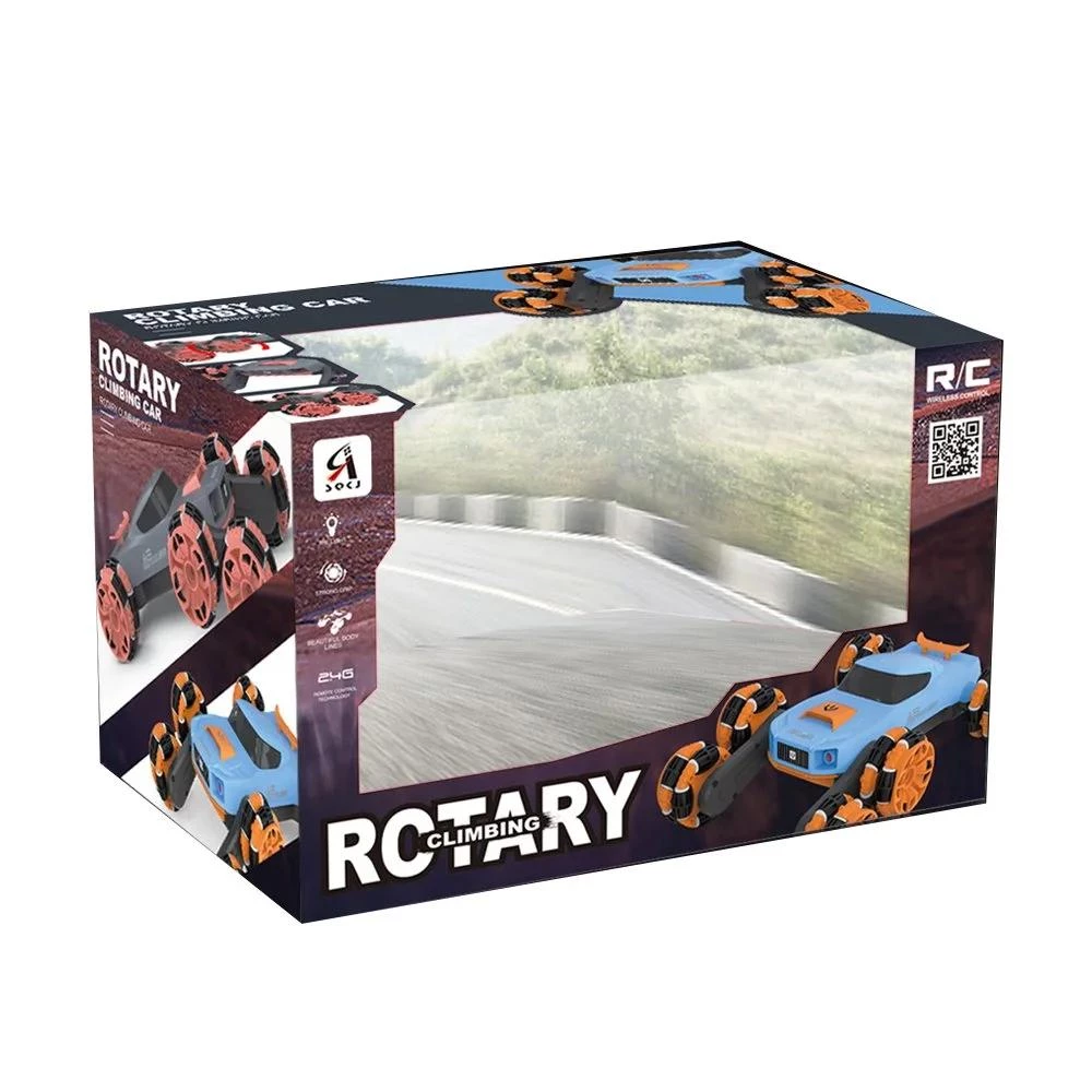 6-Wheel 360° Rotary Stunt Car with Remote Control - Flexible Tumbling & Drift Action - Ages 6+ - Assorted Color