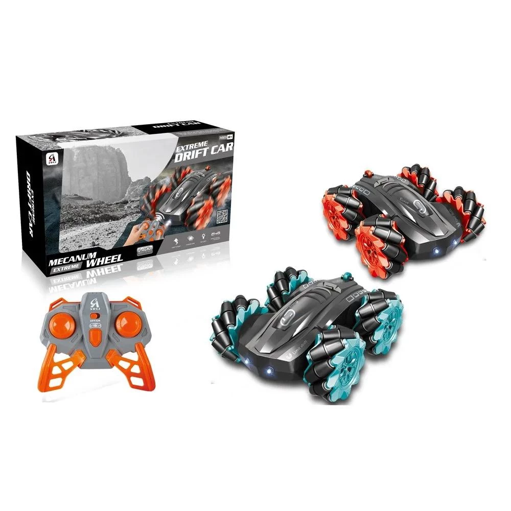 Extreme Drift Car with Mecanum Wheels - 360° Rotation & Wireless Control - Assorted Colors - Ages 6+