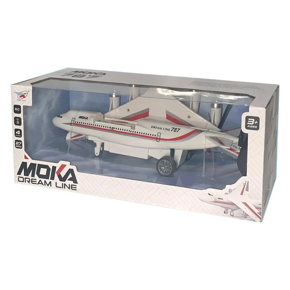 4-Way Remote Control Aircraft - White Beginner-Friendly RC Toy (Non-Flying)
