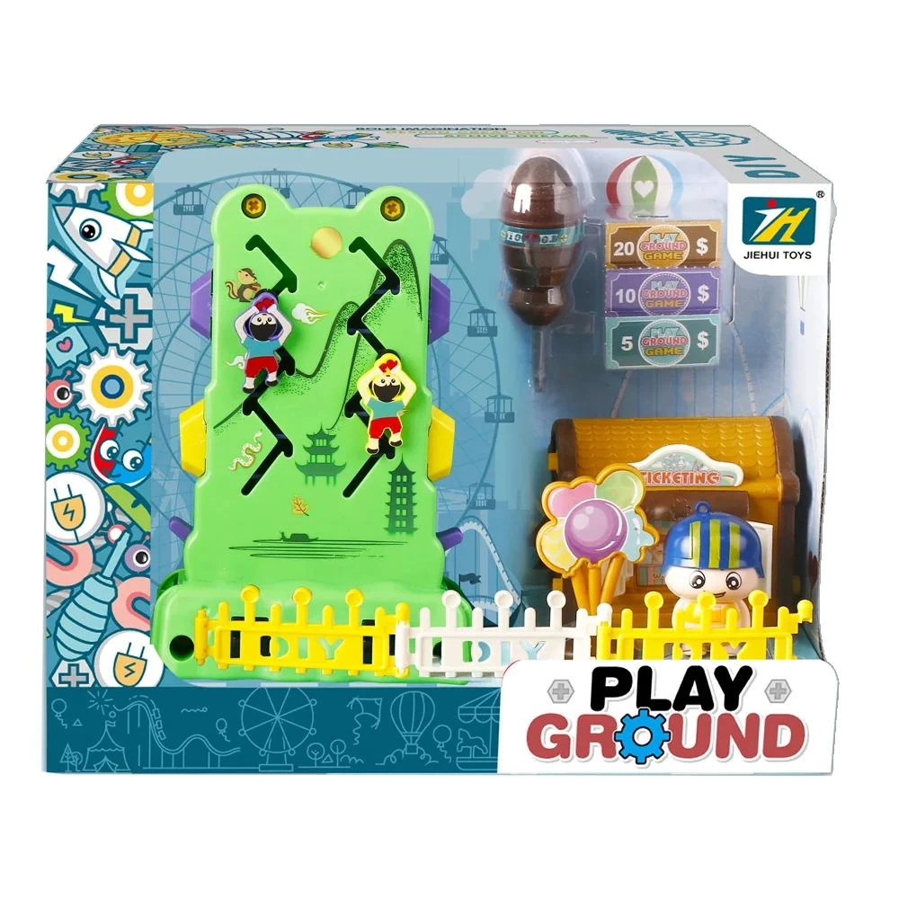 Climbing Green Mountains Building Block Set - Interactive Amusement Park Gear Toy