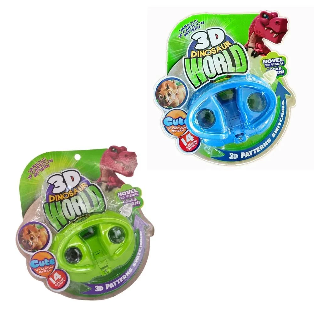 3D Elliptical Dinosaurs Viewing Machine - Explore the World of Dinosaurs in 3D (Assorted Colors)
