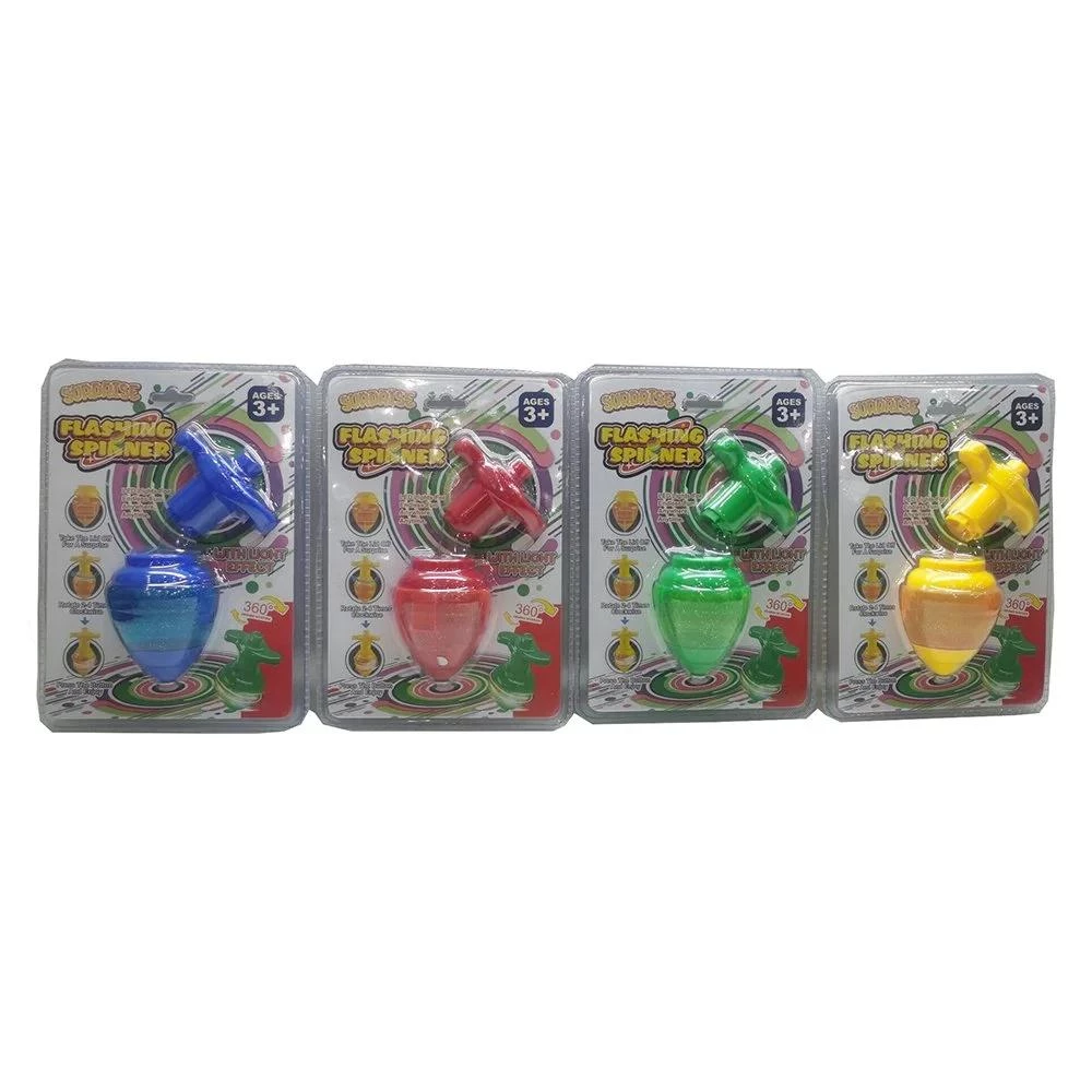 360° Spinning Light-Up Candy Toy - Flashing Electro-Optic Gyroscope (Assorted Colors)