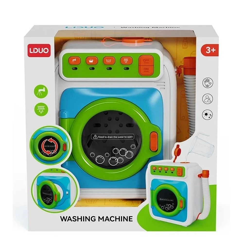 Simulation Electric Light and Sound Washing Machine - Realistic Toy Appliance