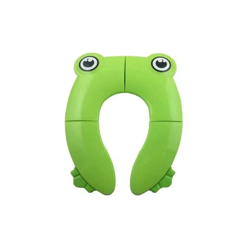 Eazy Kids Foldable Travel Potty with Carry Bag - Green, Compact & Portable Toddler Toilet Seat