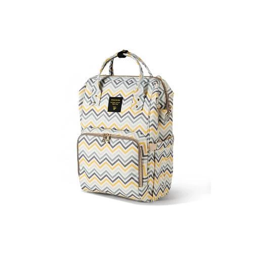 Teknum Eco Lite Stroller & Sunveno Diaper Bag Set -Yellow Wave