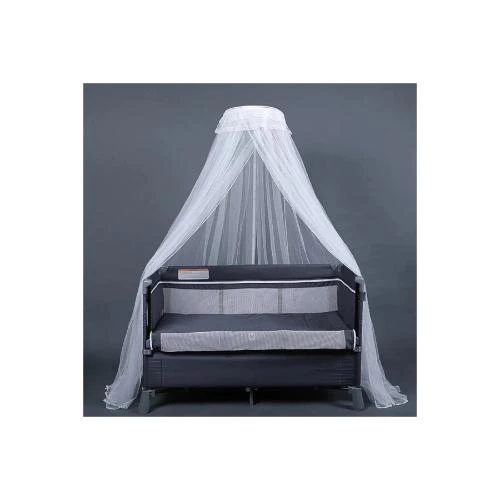 Teknum 4 in 1 Baby Bedside Co-Sleeper Bassinet and Playpen with Rocker -Grey by SAMBOX